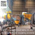Electric Automatic Mobile Concrete Batching Plant, 900Liters