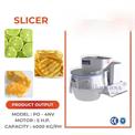Stainless Steel PO - 4NV Potato Slicer, More Than 500 kg/hr