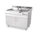 Floor standing 32 litre Double Tank Electric Fryer with 2 baskets