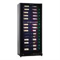 Dual Temperature Zone Slim Wine Cooler with changing lights - 54 bottles