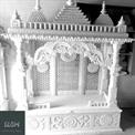 Traditional White Outdoor Marble Temple