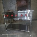 3 Burner Stainless Steel Commercial Gas Stove