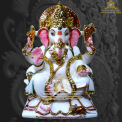 3 Feet Marble Ganesh Statue