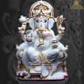 3 Feet Marble Ganesh Statue