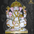 3 Feet Marble Ganesh Statue