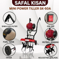 3 Hp Petrol Mini Power Weeder Tiller
