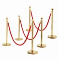 320 mm Barricade Stand Nylon Que Manager , For Bank
