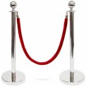 320 mm Barricade Stand Nylon Que Manager , For Bank