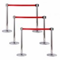 320 mm Barricade Stand Nylon Que Manager , For Bank