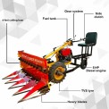 4 Feet Mild Steel Self Propelled Power Reaper, 3-5 HP, 1 acres/hr