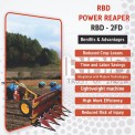 4 Feet Mild Steel Self Propelled Power Reaper, 3-5 HP, 1 acres/hr