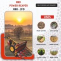 4 Feet Mild Steel Self Propelled Power Reaper, 3-5 HP, 1 acres/hr