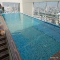 4 Feet Sky Blue Infinity Edge Swimming Pool, For Hotels/Resorts, 25 X 50 Feet