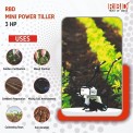 4 Feet Spring Type Power Weeder Cultivator, 32
