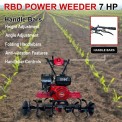 4 Feet Spring Type Power Weeder Cultivator, 32