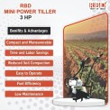 4 Feet Spring Type Power Weeder Cultivator, 32