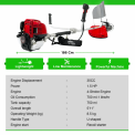4 Stroke 2HP Side Pack Brush Cutter