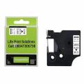 40913 Dymo 9mm Black On White Compatible Label Tape