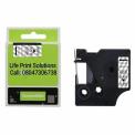 45010 Dymo 12mm Black On Clear Compatible Label Tape