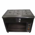 5 Pots Stainless Steel Hot Bain Marie, For Restaurant