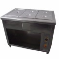 5 Pots Stainless Steel Hot Bain Marie, For Restaurant