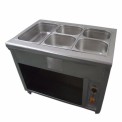 5 Pots Stainless Steel Hot Bain Marie, For Restaurant