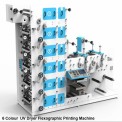 6 Colour  UV Dryer Flexographic Printing Machine