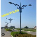 6 Meter Double Arm Street Light Pole