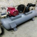 600 Pound Tank 3 Hp Double Piston Air Compressor 2 Hp Godrej Motor Single Phase