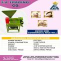 6w200 Rice Mill Machine 4 Hp Motor Power India Make, Single Phase