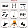 7-9 HP Petrol Power Weeder Attachment, Upto 200 kg/hr