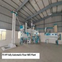 75 HP Fully Automatic Flour Mill Plant, Capacity: 1000 kg/hr