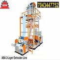 ABA 2 Layer Blown Film Machine Unit, Production Capacity: 300 kg/hr