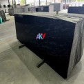 Akv Black Markino Leather Finsh Granite, Thickness: 16 mm