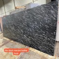Akv Black Markino Leather Finsh Granite, Thickness: 16 mm
