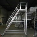 Aluminium Trolley Step Ladders, Capacity: 150 Kg, Size: 10 Ft