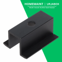Aluminium URJABOX Solar Panel Mid Clamps Black Coated