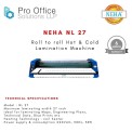 Automatic Neha Nl 27 Hot & Cold Roll To Roll Paper Lamination Machine