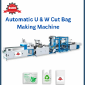 Automatic U & W Cut Bag Making Machine, Capacity: 120 Pieces Per Minute, 380 V