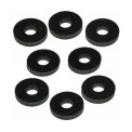 Black Circular Neoprene Washers