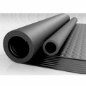 Black Electric Insulation Rubber Matte, Thickness: 3-12 Mm