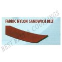 Black Fabric Nylon Sandwich Belt