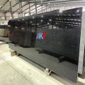 Black Galaxy Granite Slab, Thickness: 20 mm