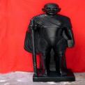 Black Marble Mahatma Gandhi Statue, For Exterior Decor, Size/Dimension: 5.5 Feet Height