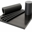 Black Peek Plastic Rods, 100 mm