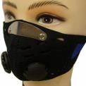 Black Polyester Half Face Mask