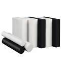 Black POM Rod Delrin Acetal Delrin Block, 8 mm, 200 mm