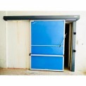 Blue Stainless Steel Modular Cold Storage Door, Polished