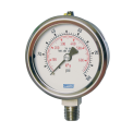 Bottom Connection Wika Oxygen Pressure Gauge Stainless Steel 232.53.63, For Industrial