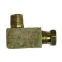 Brass Lubrication Male elbow